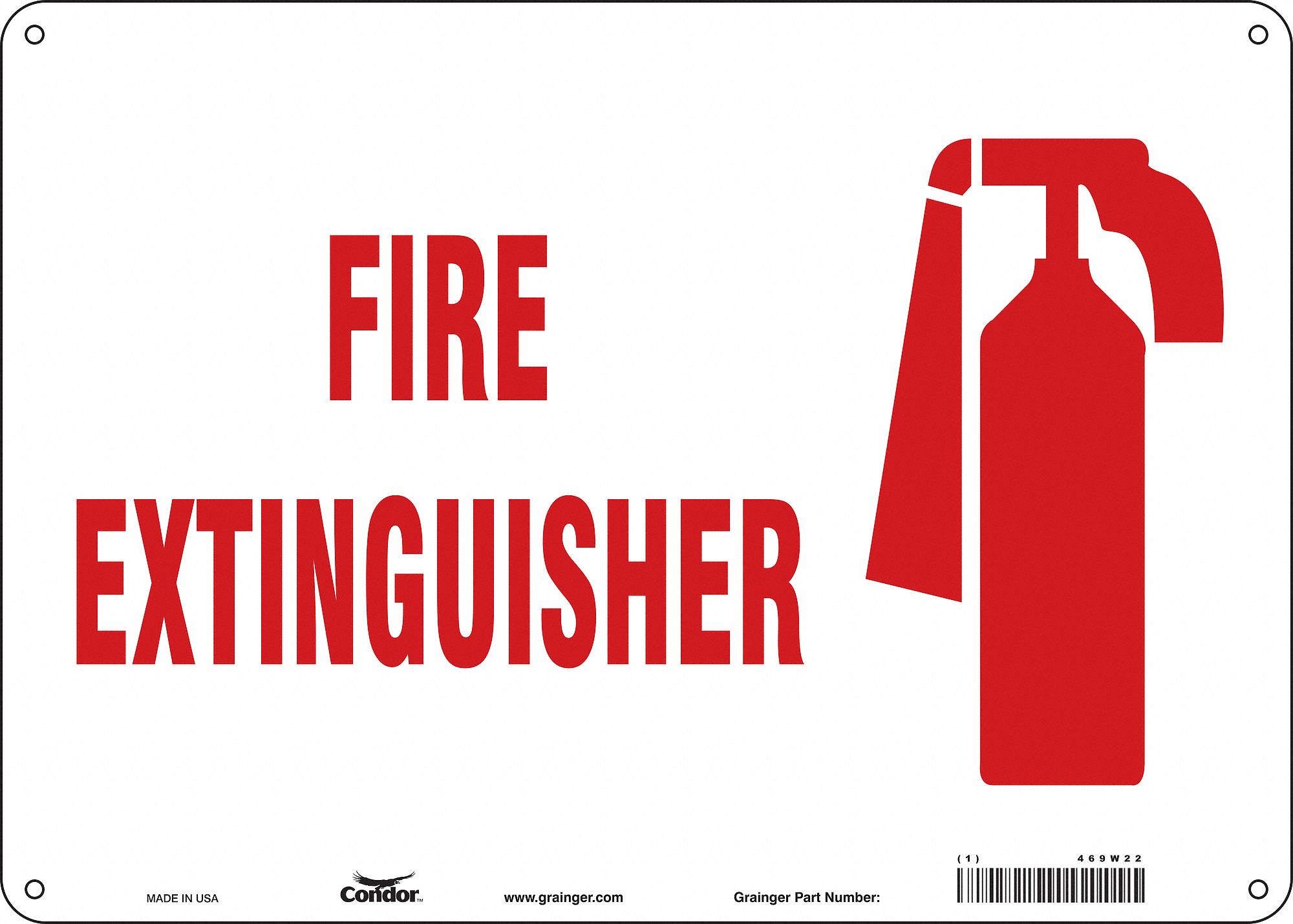 Safety Sign: Polyethylene, Mounting Holes Sign Mounting, 10 in x 14 in Nominal Sign Size