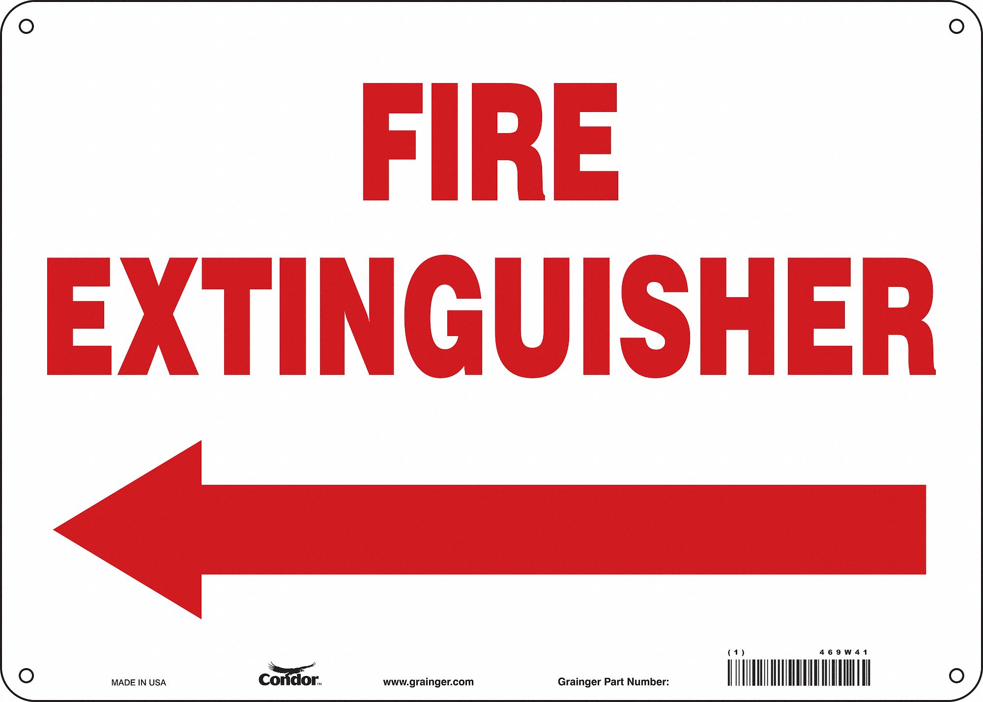 Safety Sign: Aluminum, Mounting Holes Sign Mounting, 10 in x 14 in Nominal Sign Size, 0.032 in Thick