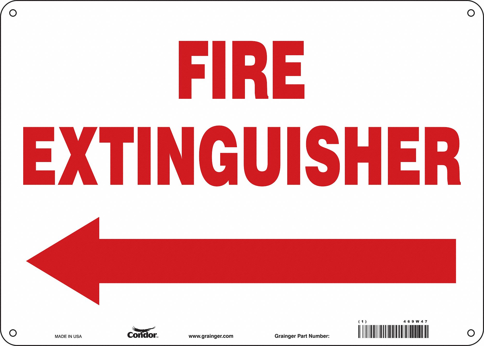 Safety Sign: Polyethylene, Mounting Holes Sign Mounting, 10 in x 14 in Nominal Sign Size