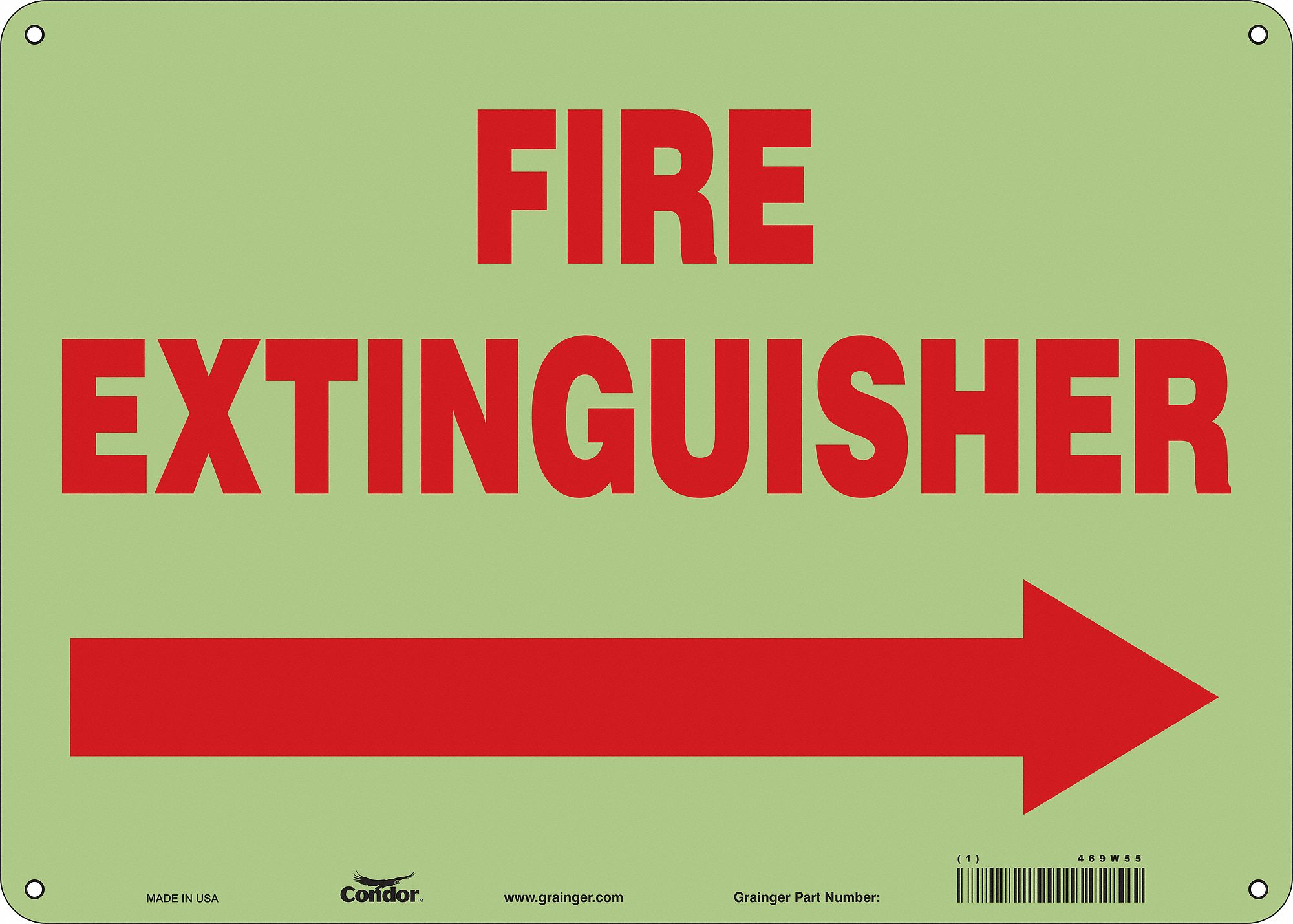Safety Sign: Polyethylene, Mounting Holes Sign Mounting, 10 in x 14 in Nominal Sign Size