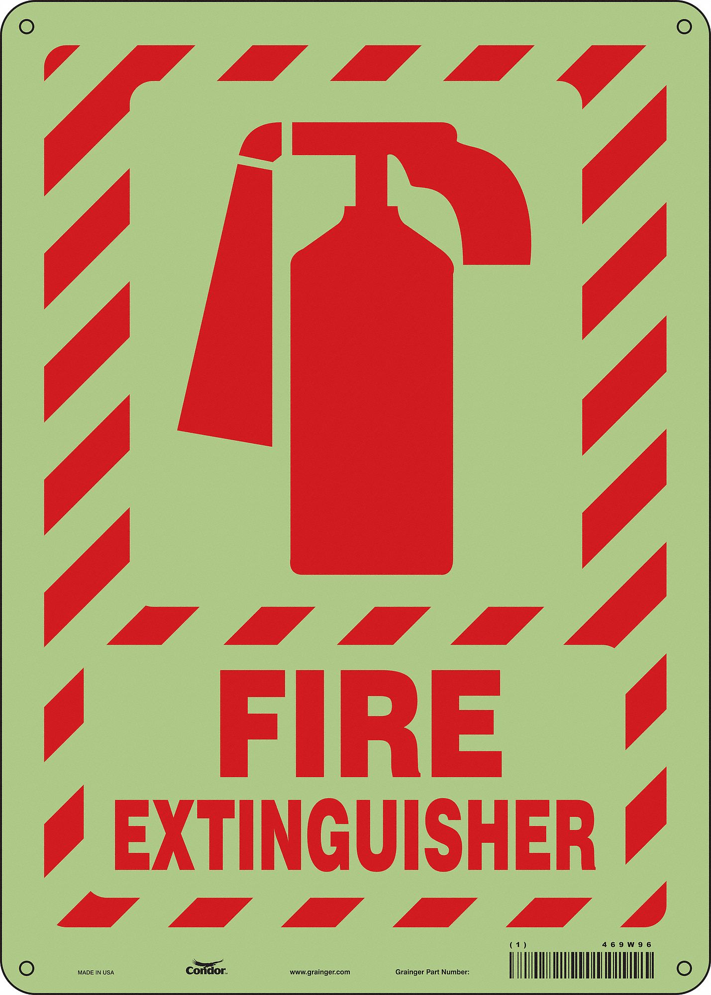 Safety Sign: Polyethylene, Mounting Holes Sign Mounting, 14 in x 10 in Nominal Sign Size