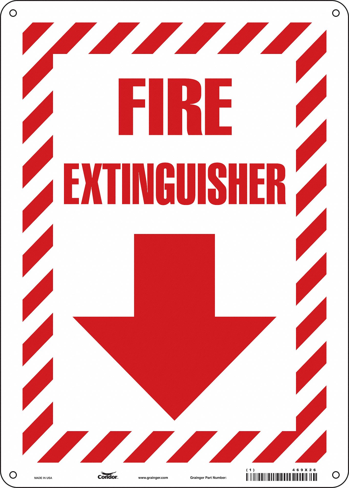 Safety Sign: Aluminum, Mounting Holes Sign Mounting, 14 in x 10 in Nominal Sign Size, 0.032 in Thick