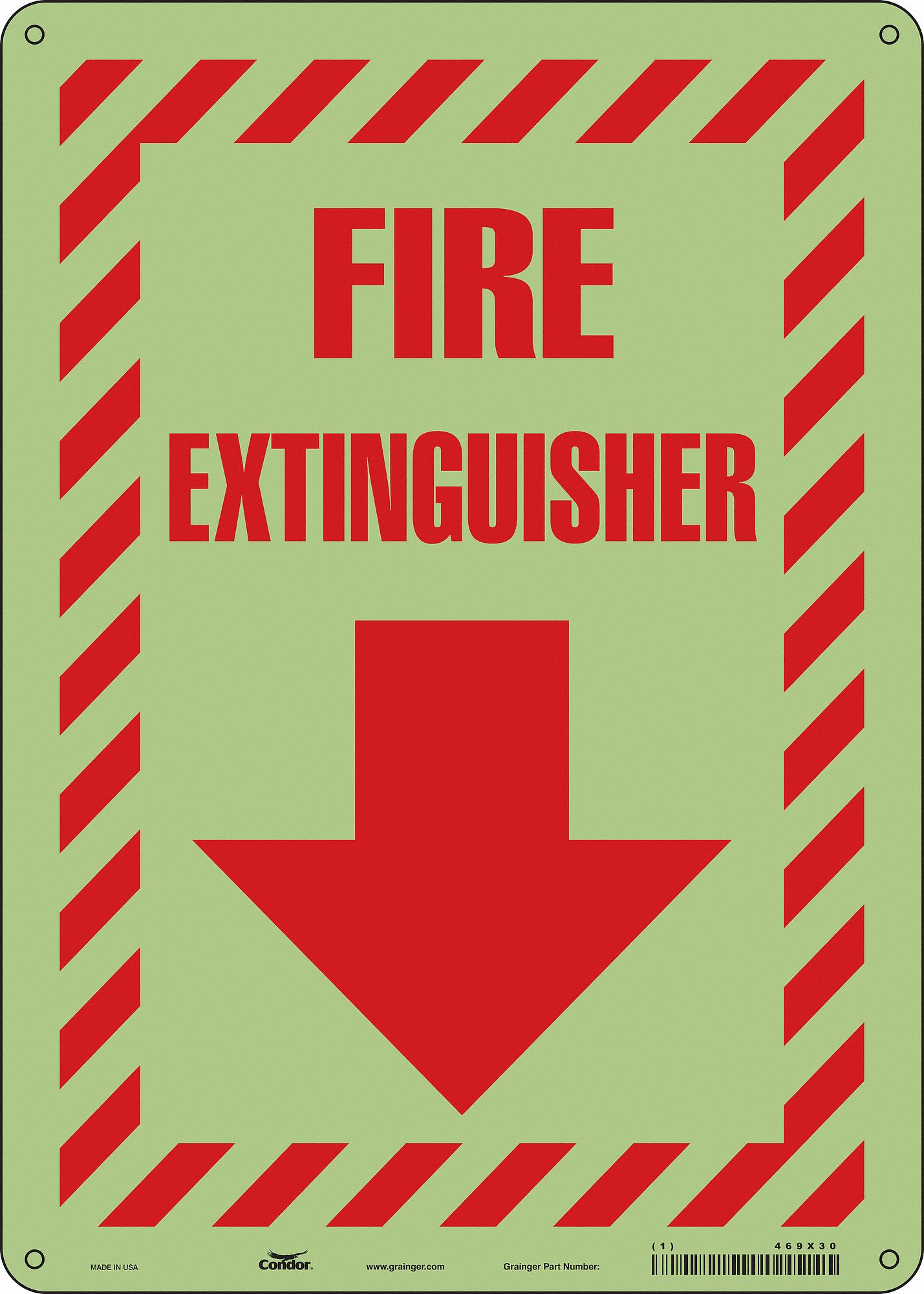 Safety Sign: Polyethylene, Mounting Holes Sign Mounting, 14 in x 10 in Nominal Sign Size
