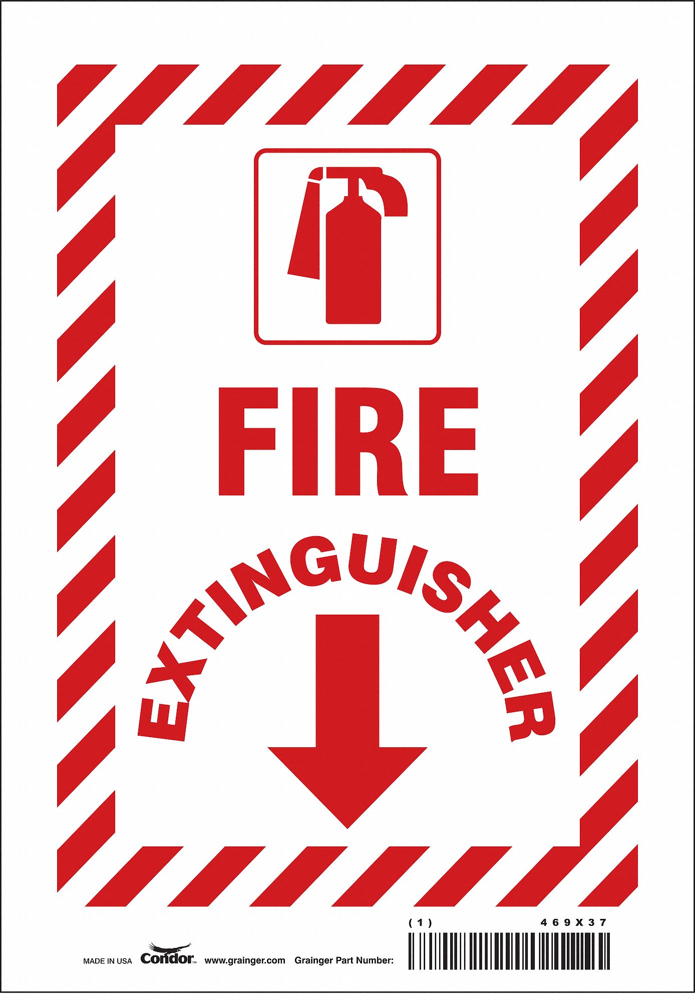 Safety Sign: Vinyl, Adhesive Sign Mounting, 10 in x 7 in Nominal Sign Size, Not Retroreflective