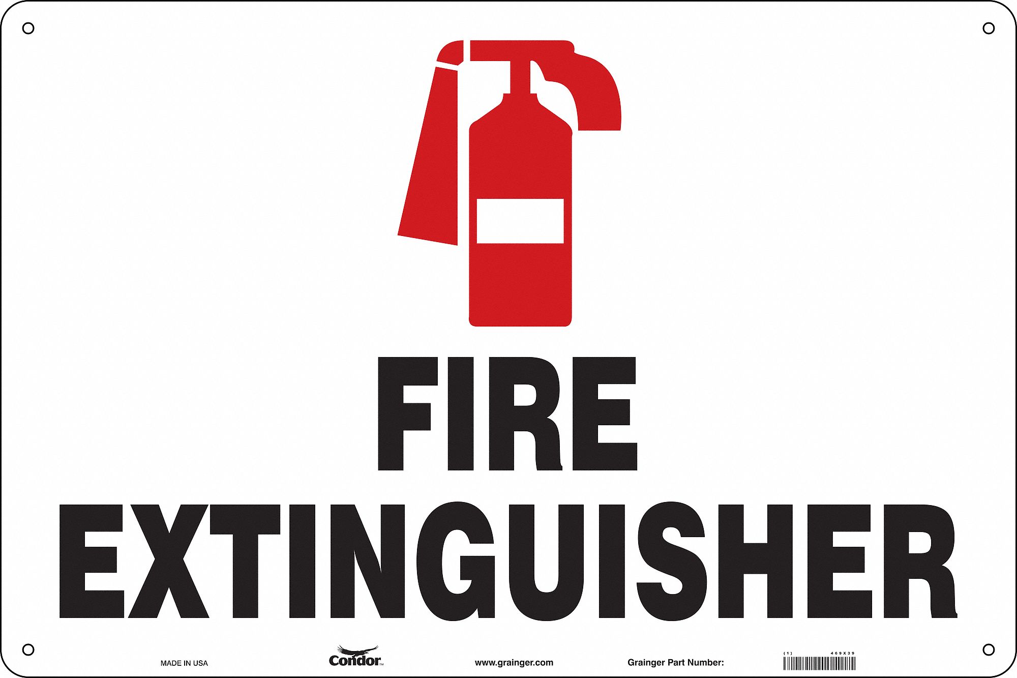 Safety Sign, 24 in x 36 in, Polyethylene