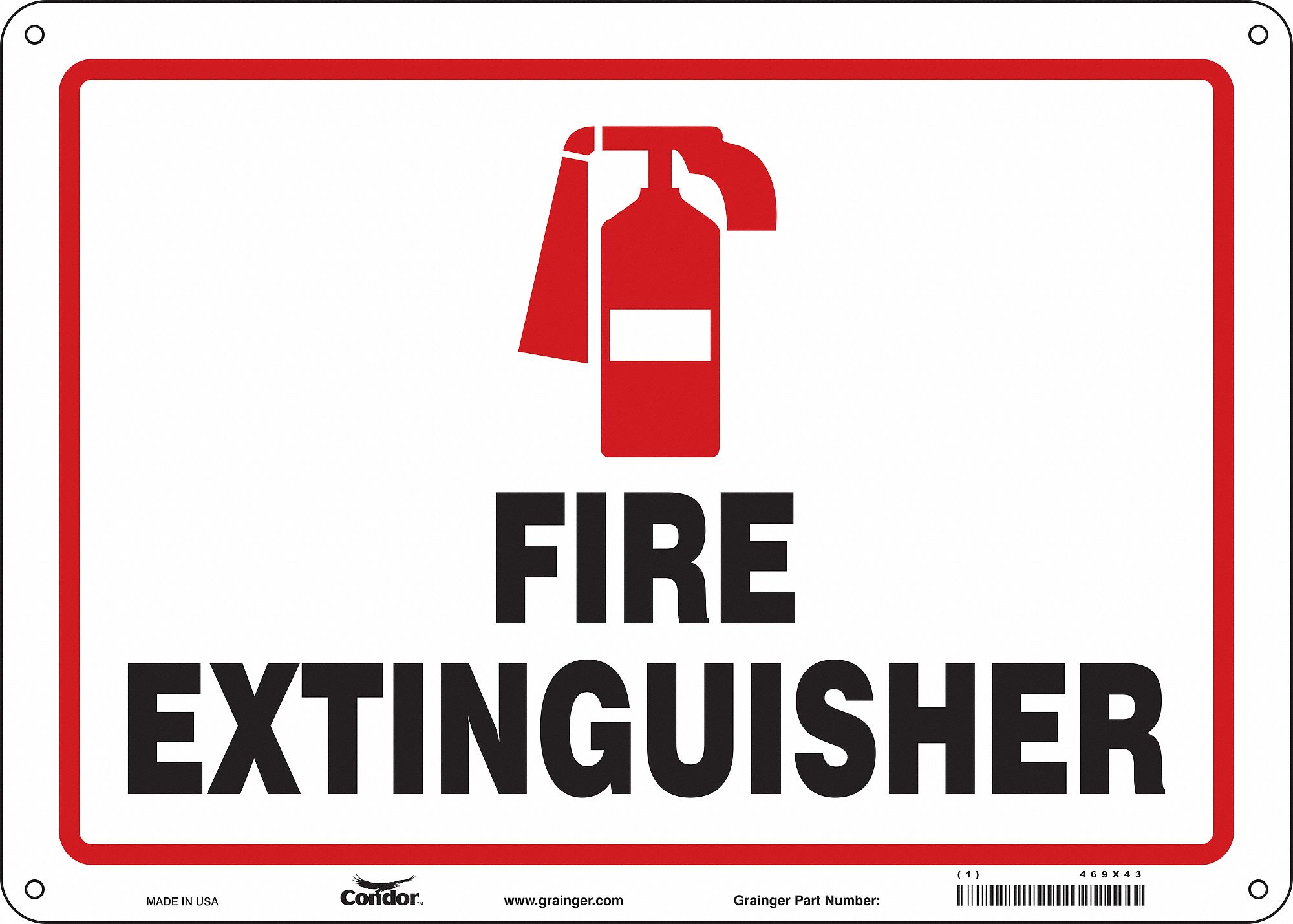 Safety Sign, 10 in x 14 in, Polyethylene