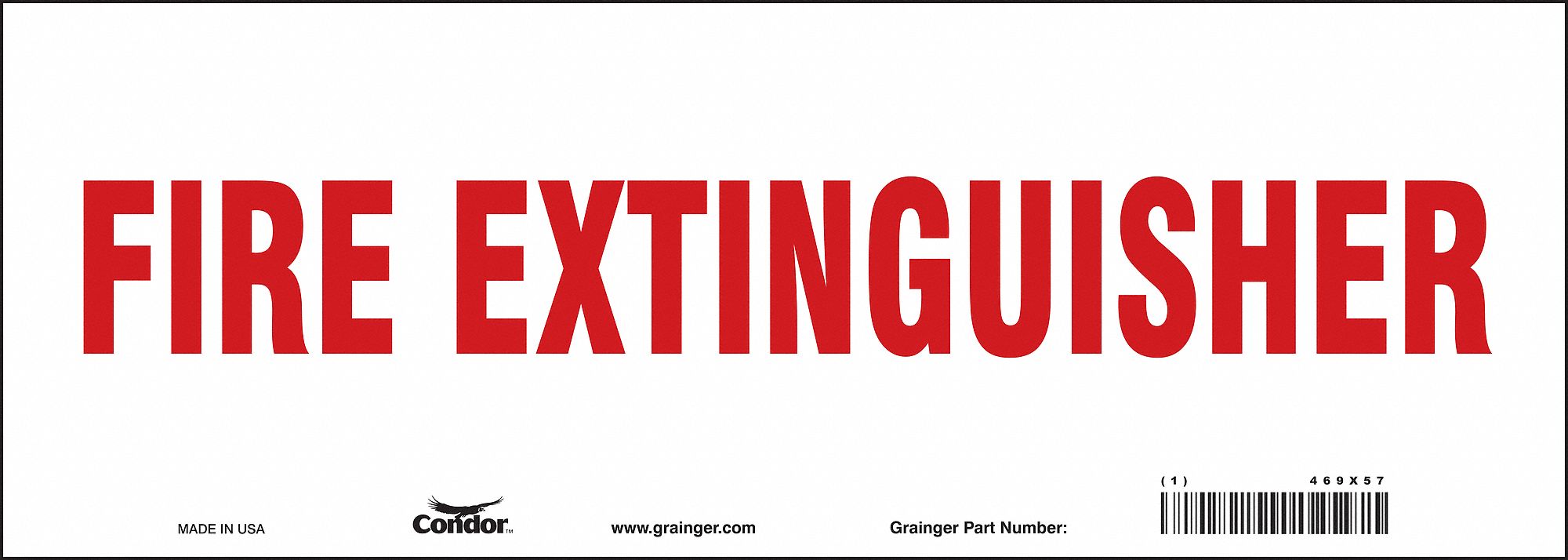 Safety Sign, 5 in x 14 in, Vinyl