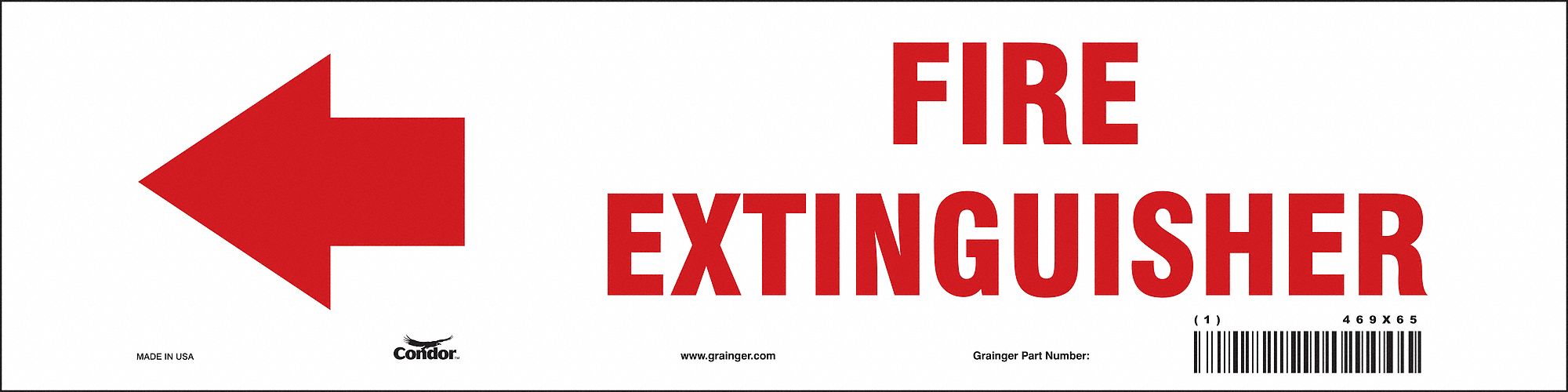Safety Sign, 3 1/2 in x 14 in, Vinyl