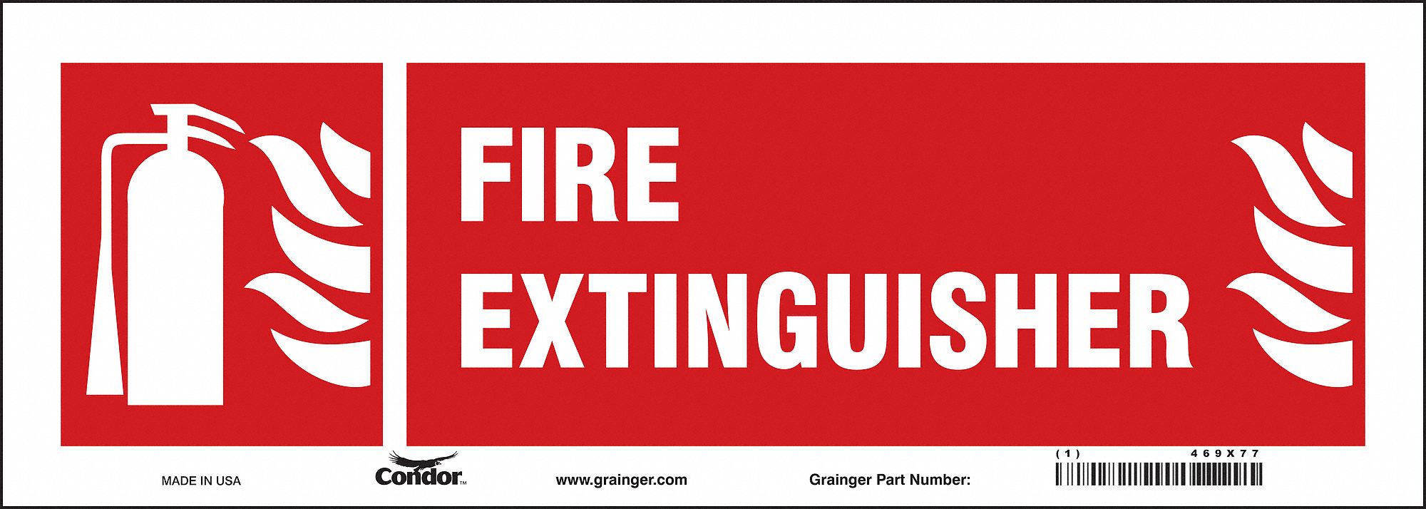 Safety Sign, 5 in x 14 in, Vinyl