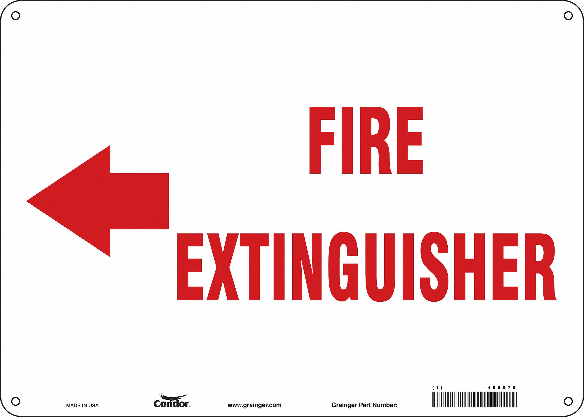 Safety Sign: Aluminum, Mounting Holes Sign Mounting, 10 in x 14 in Nominal Sign Size, 0.032 in Thick
