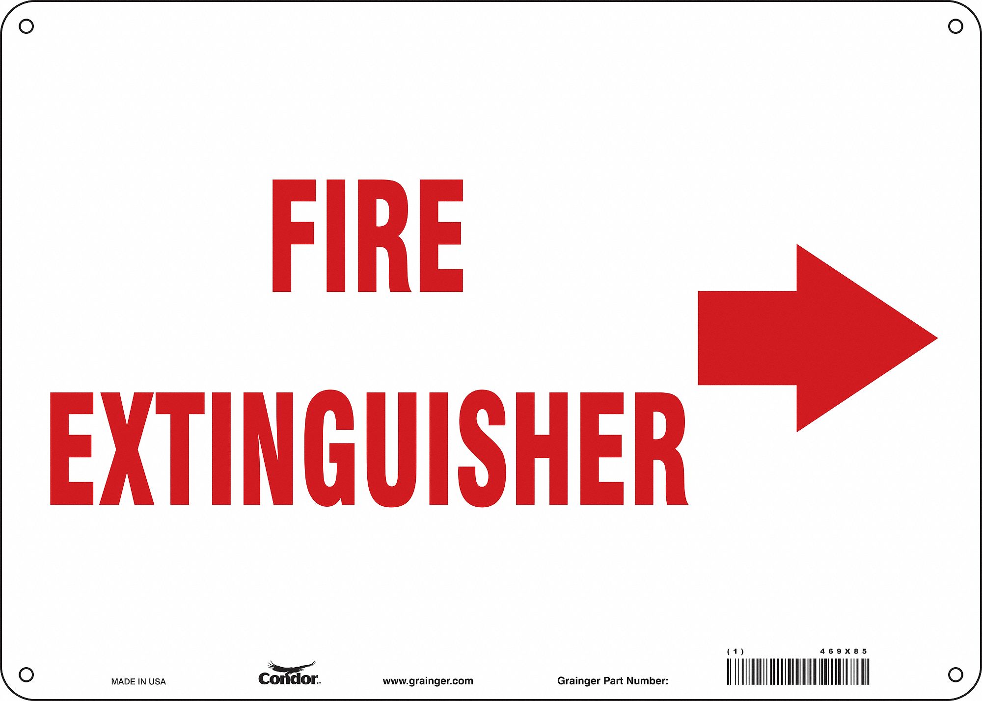 Safety Sign: Aluminum, Mounting Holes Sign Mounting, 10 in x 14 in Nominal Sign Size, 0.032 in Thick