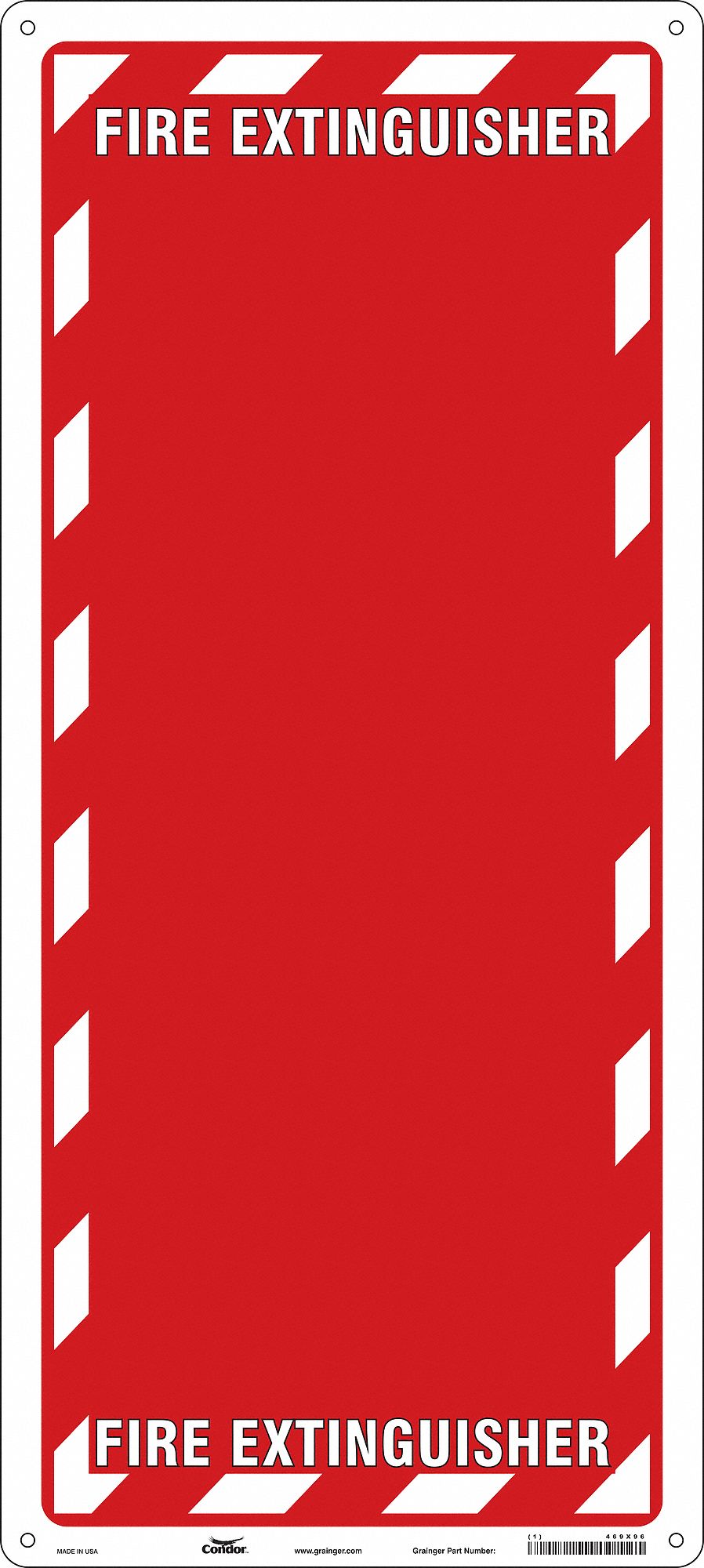 Safety Sign, 29 in x 13 in, Aluminum