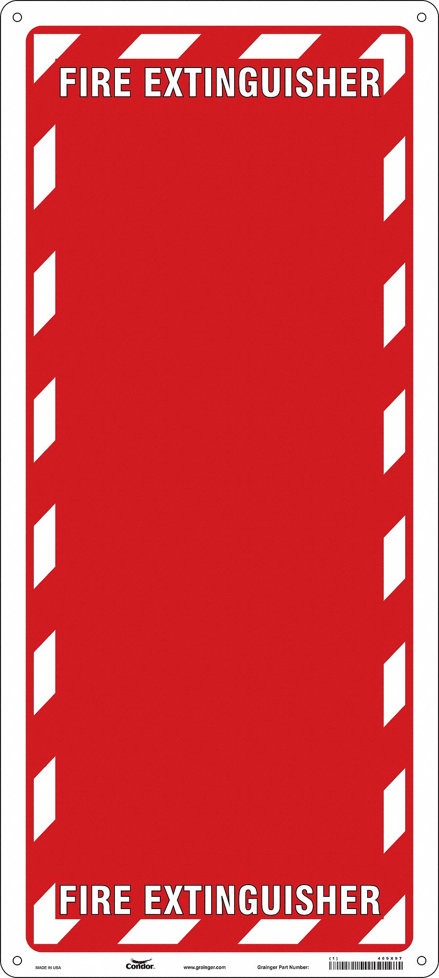 Safety Sign, 29 in x 13 in, Polyethylene