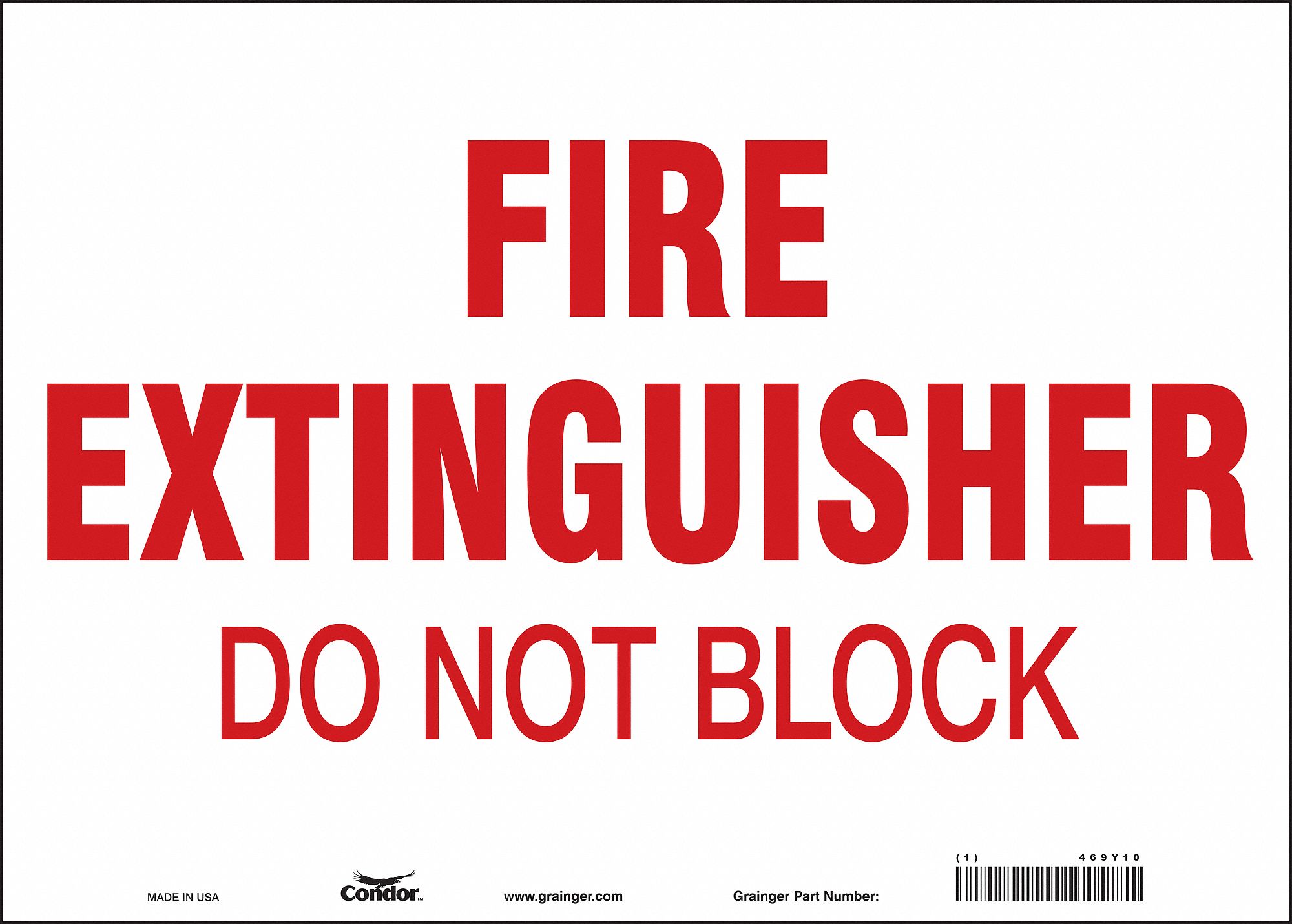 Safety Sign: Vinyl, Adhesive Sign Mounting, 10 in x 14 in Nominal Sign Size, Not Retroreflective