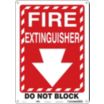 Fire Extinguisher Do Not Block Signs