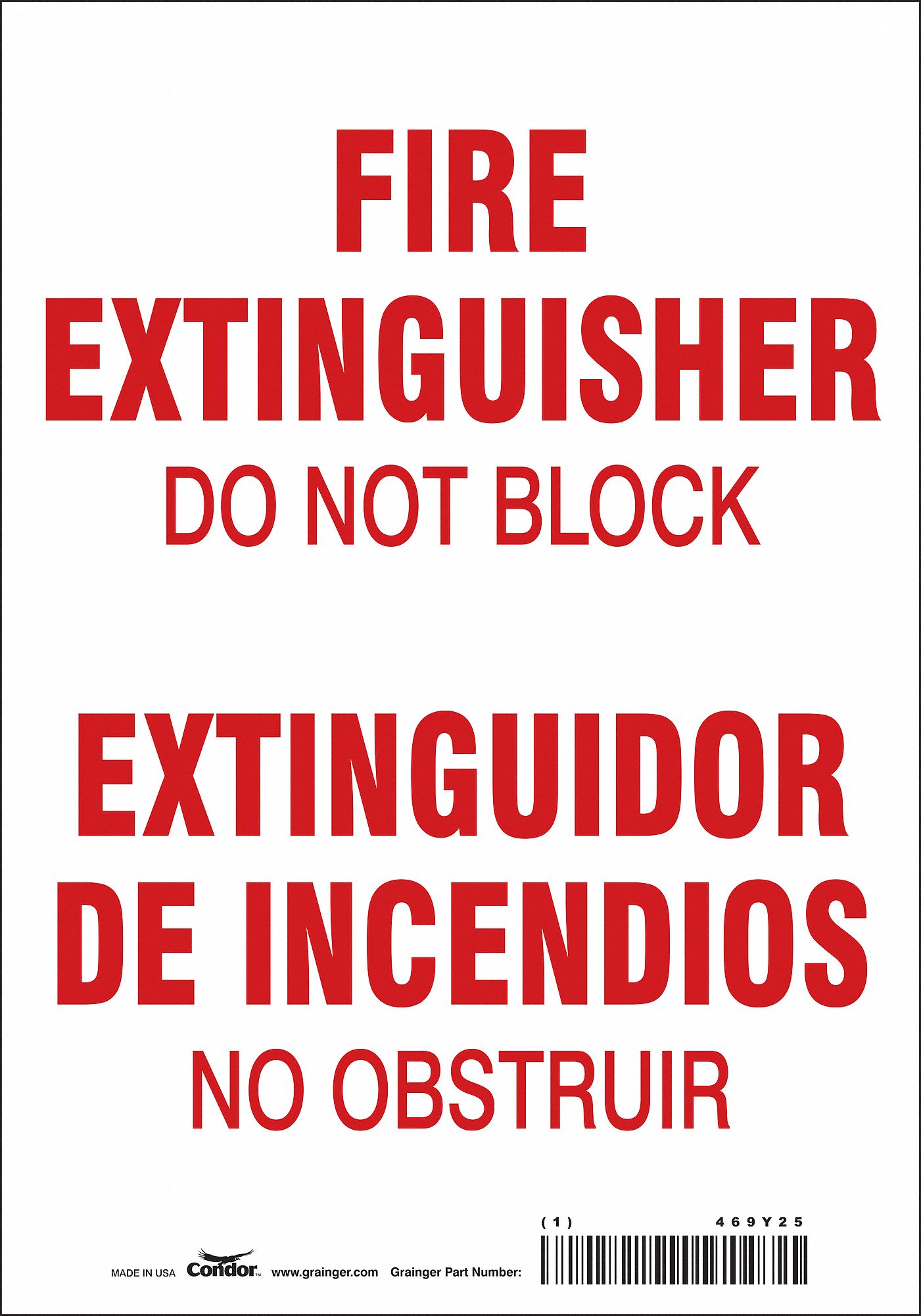 Safety Sign: Vinyl, Adhesive Sign Mounting, 10 in x 7 in Nominal Sign Size, Not Retroreflective