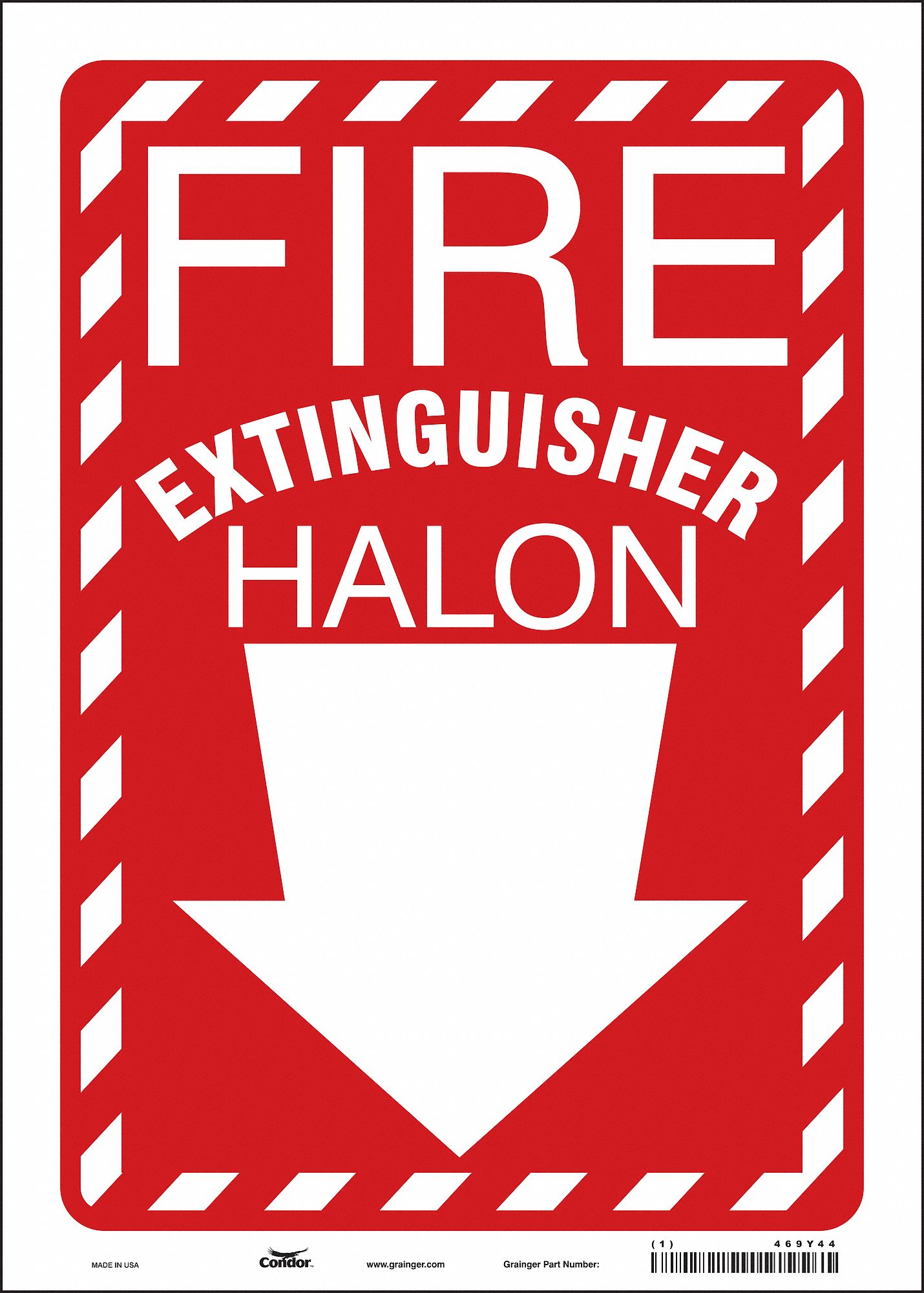 Safety Sign: Vinyl, Adhesive Sign Mounting, 14 in x 10 in Nominal Sign Size, Not Retroreflective