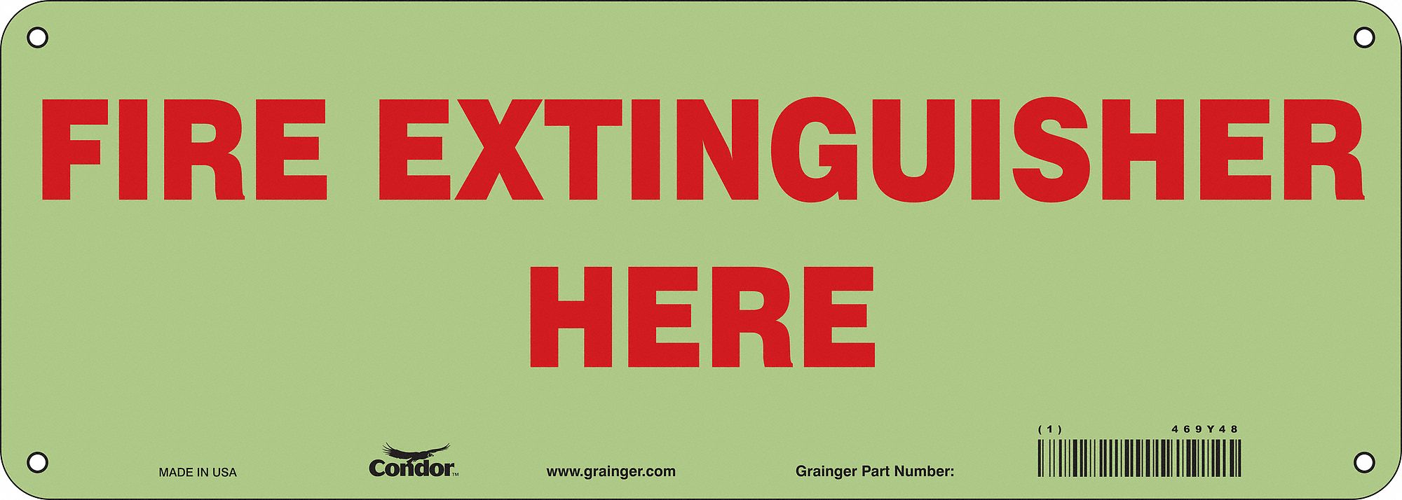 Safety Sign, 5 in x 14 in, Polyethylene