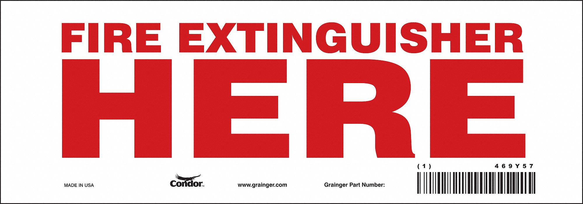Safety Sign, 3 1/2 in x 10 in, Vinyl