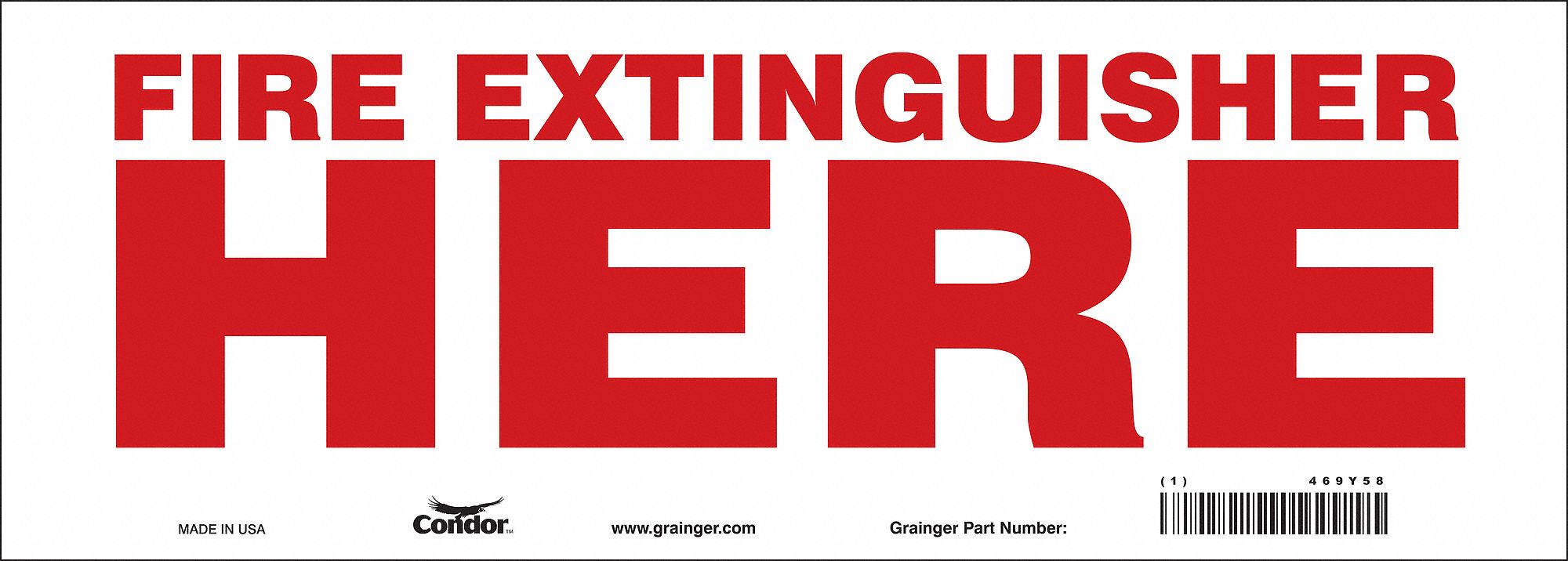 Safety Sign, 5 in x 14 in, Vinyl