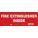 SAFETY SIGN, VINYL, ADHESIVE MOUNT, 5 IN X 14 IN NOMINAL SIGN SIZE, NOT RETROREFLECTIVE, FIRE EXTINGUISHER INSIDE