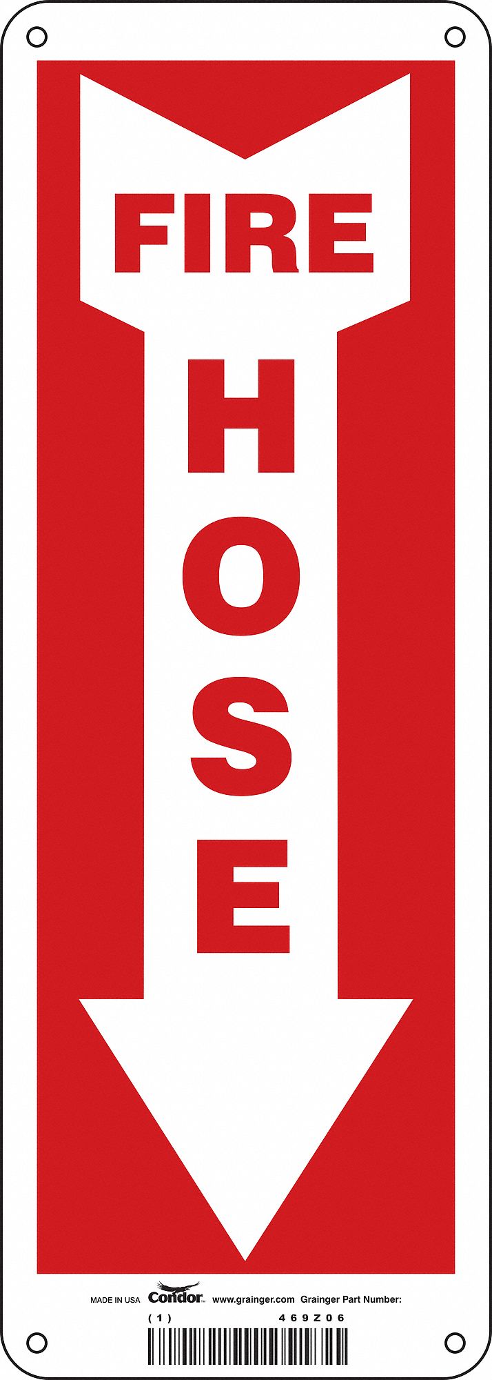 Safety Sign, 14 in x 5 in, Aluminum