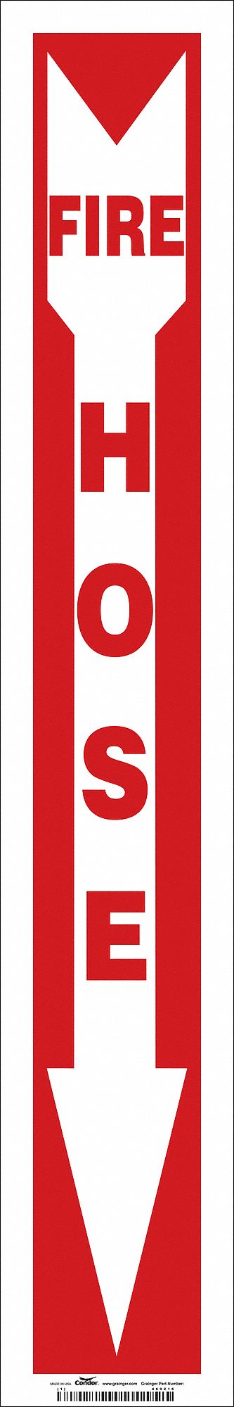 Safety Sign, 24 in x 4 in, Vinyl