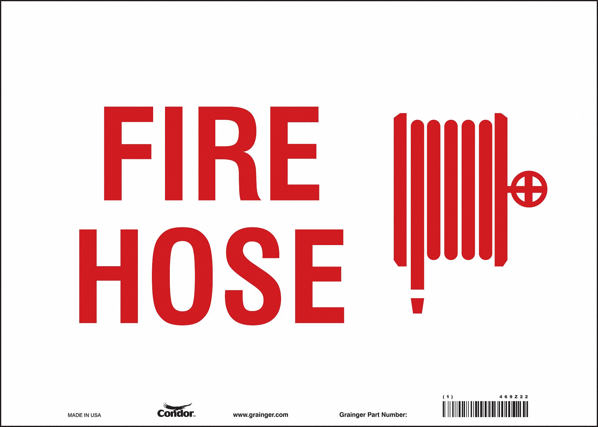 Safety Sign: Vinyl, Adhesive Sign Mounting, 10 in x 14 in Nominal Sign Size, Not Retroreflective