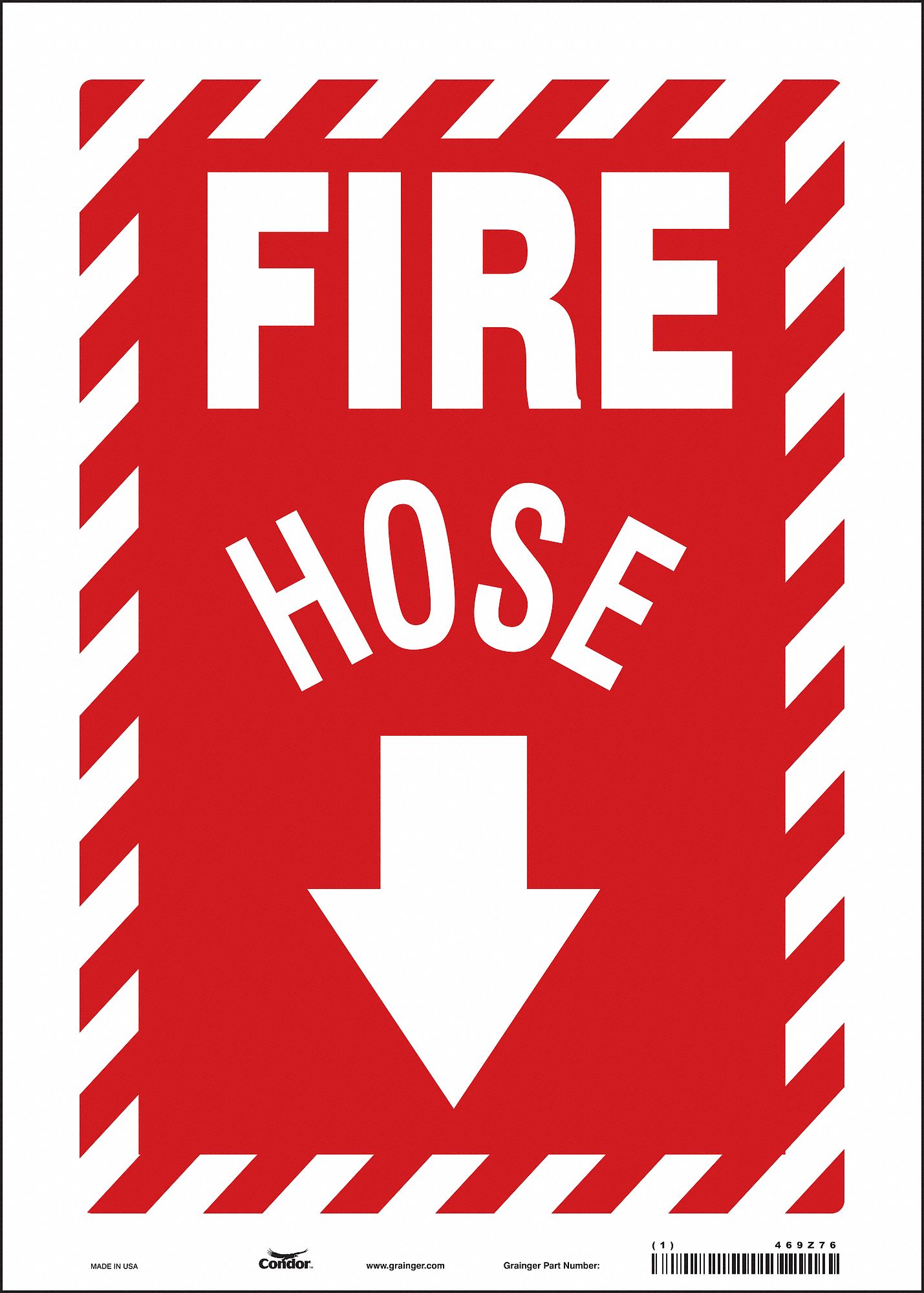 Safety Sign: Vinyl, Adhesive Sign Mounting, 14 in x 10 in Nominal Sign Size, Not Retroreflective