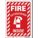 SAFETY SIGN, VINYL, ADHESIVE MOUNT, 14 IN X 10 IN NOMINAL SIGN SIZE, NOT RETROREFLECTIVE, FIRE EXTINGUISHER INSIDE