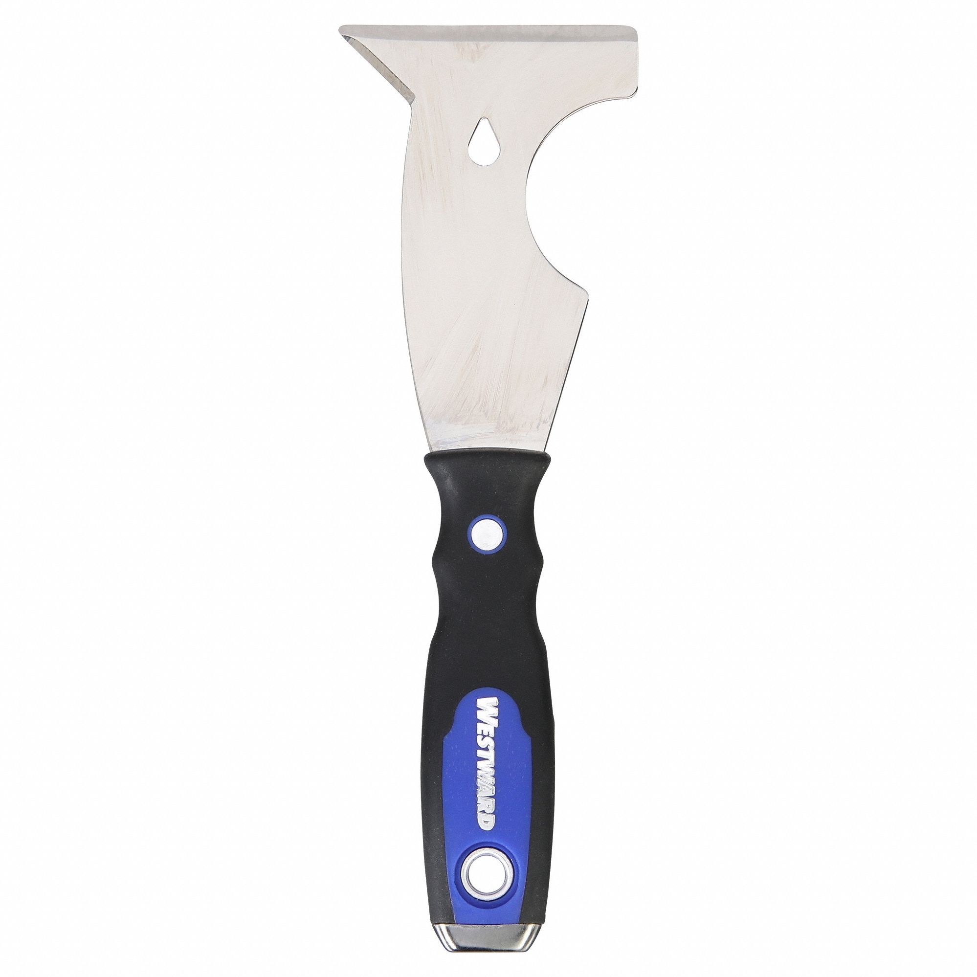 PAINTERS TOOL, STAINLESS STEEL, 3 IN BLADE W, 4 1/4 IN BLADE L, PLASTIC HANDLE