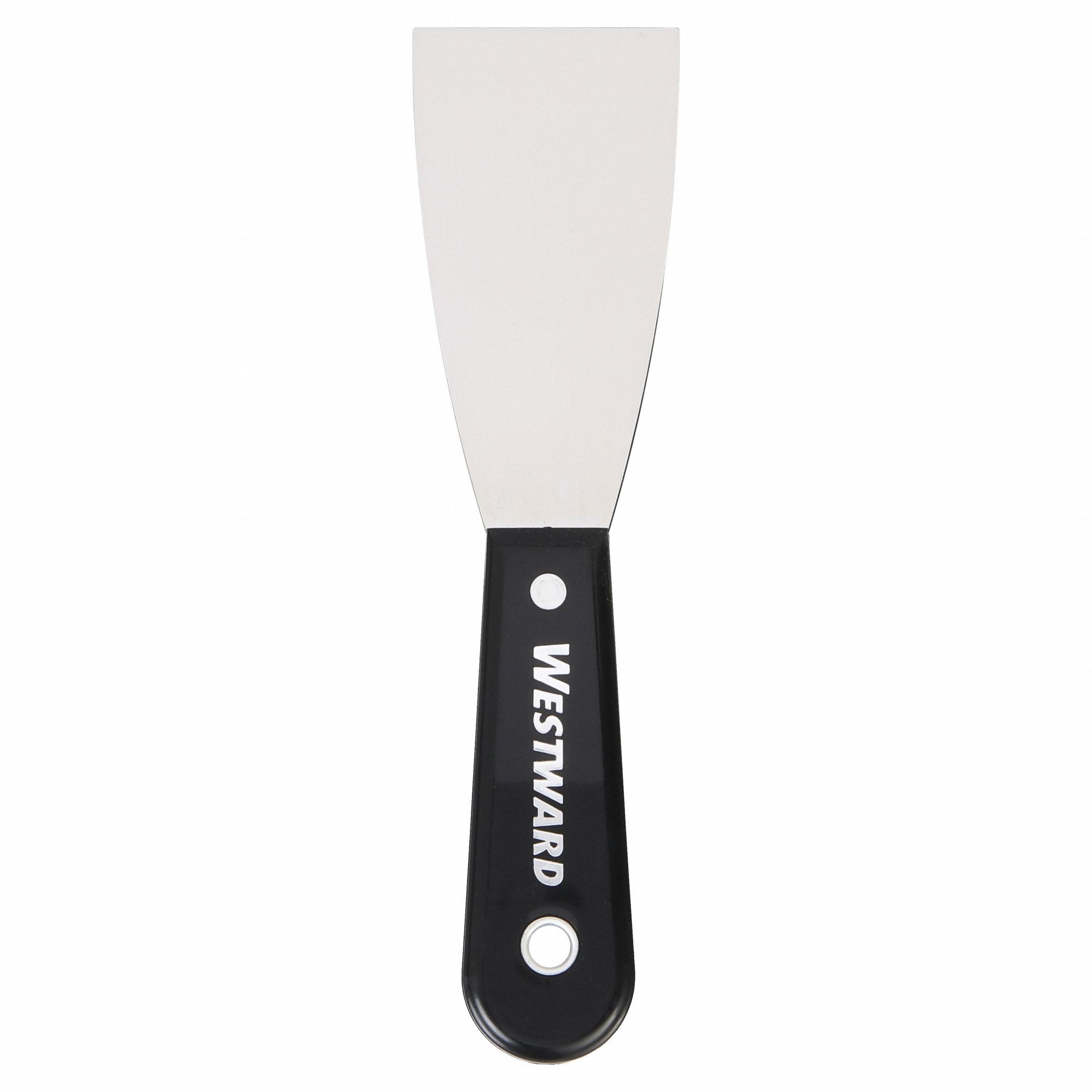 PUTTY KNIFE, STAINLESS STEEL BLADE, POLYPROPYLENE HANDLE, TAPERED BLADE SHAPE