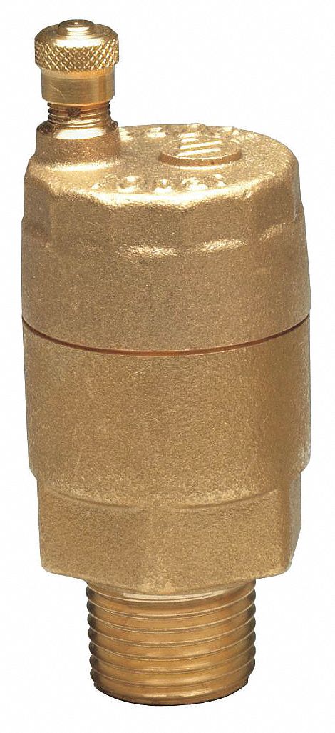 Automatic Air Vent Valve: 150 psi Max. Working Pressure (PSI), 1 in, Brass