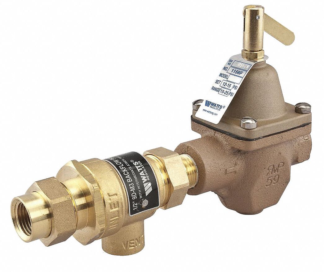 BOILER FEED VALVE: F X FNPT THREAD, BRONZE, 212 ° F MAXIMUM OP TEMP, 5¼ IN H, NPT