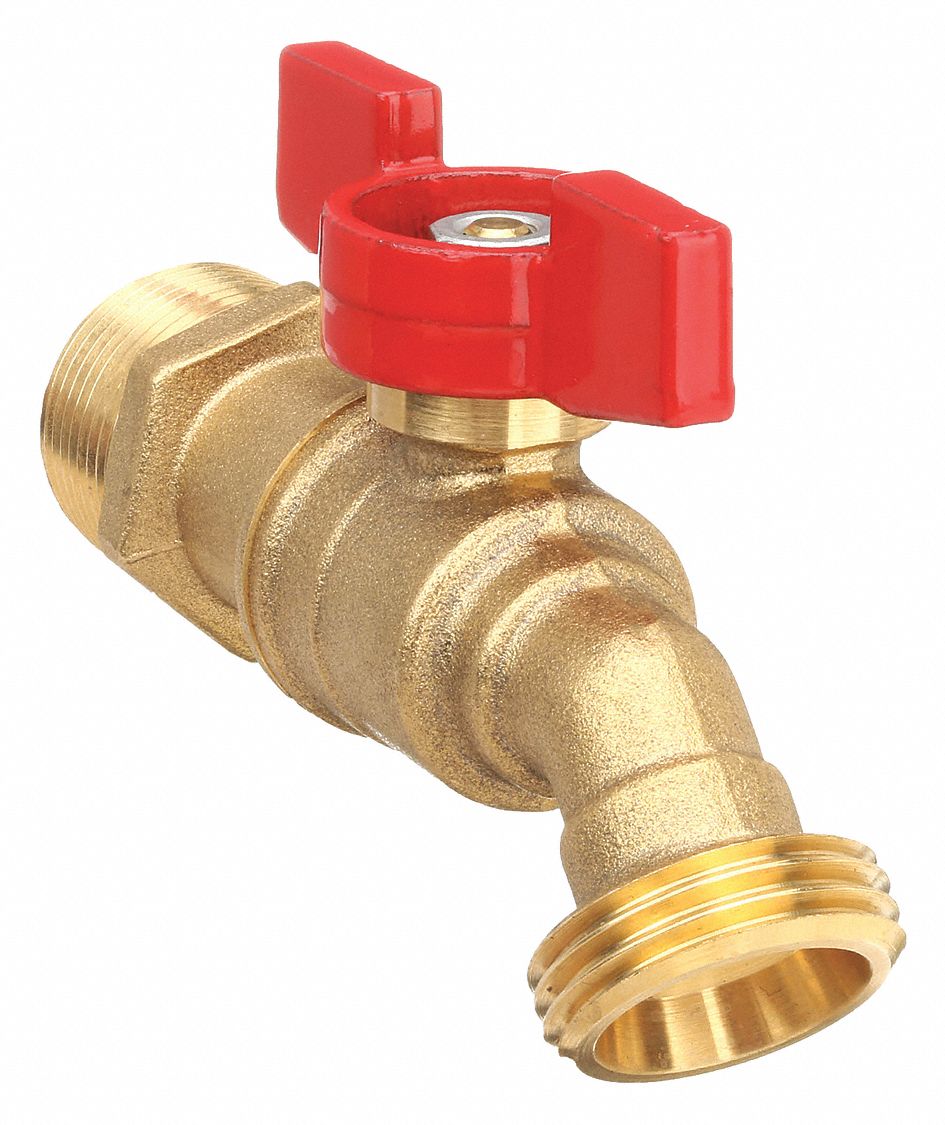 ROBINET DE PURGE DE CHAUDIÈRE, TAILLE DE TUYAU (VANNES) 1/2 PO, LAITON, MNPT X MGHT, PRESSION MAX. 200 LB/PO2