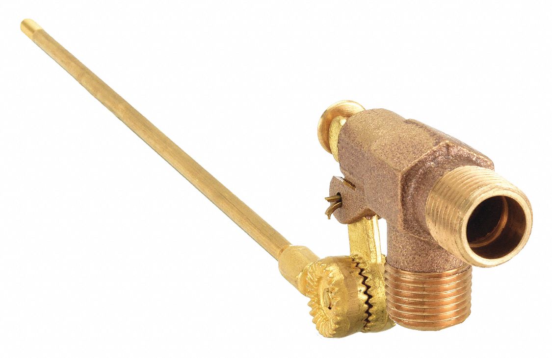 WATTS, Pipe Mount, 1/2 in Size, Float Valve with Threaded Outlet