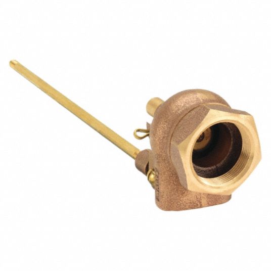 WATTS, Pipe Mount, 1 1/4 in Size, Heavy Duty Float Valve 46A9871250