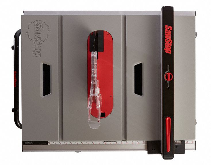 SAWSTOP Table Saw, Folding/Rolling Stand Type, 10 in Blade Dia., 5/8 in