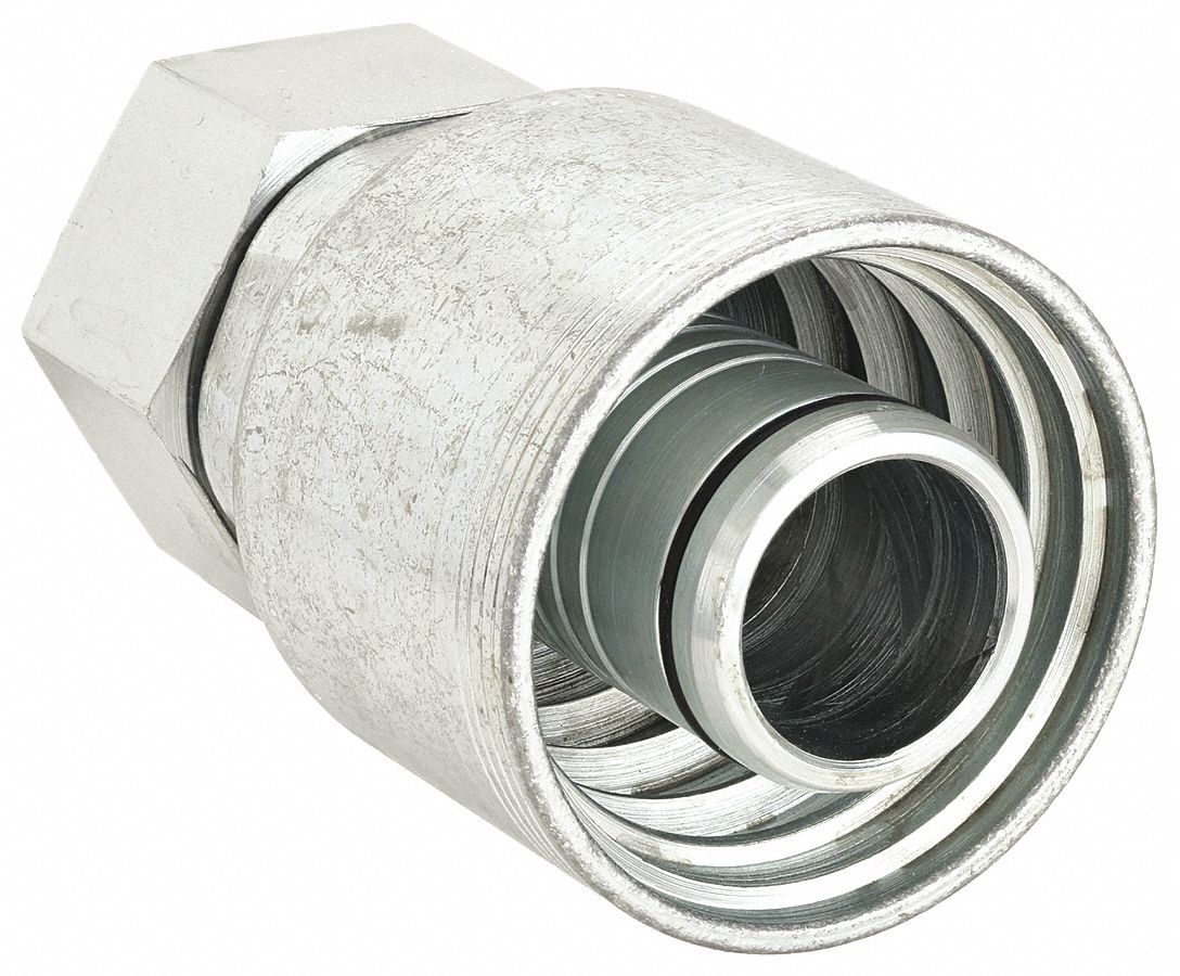 EATON AEROQUIP, Steel x Steel, Straight, Hydraulic Crimp Fitting