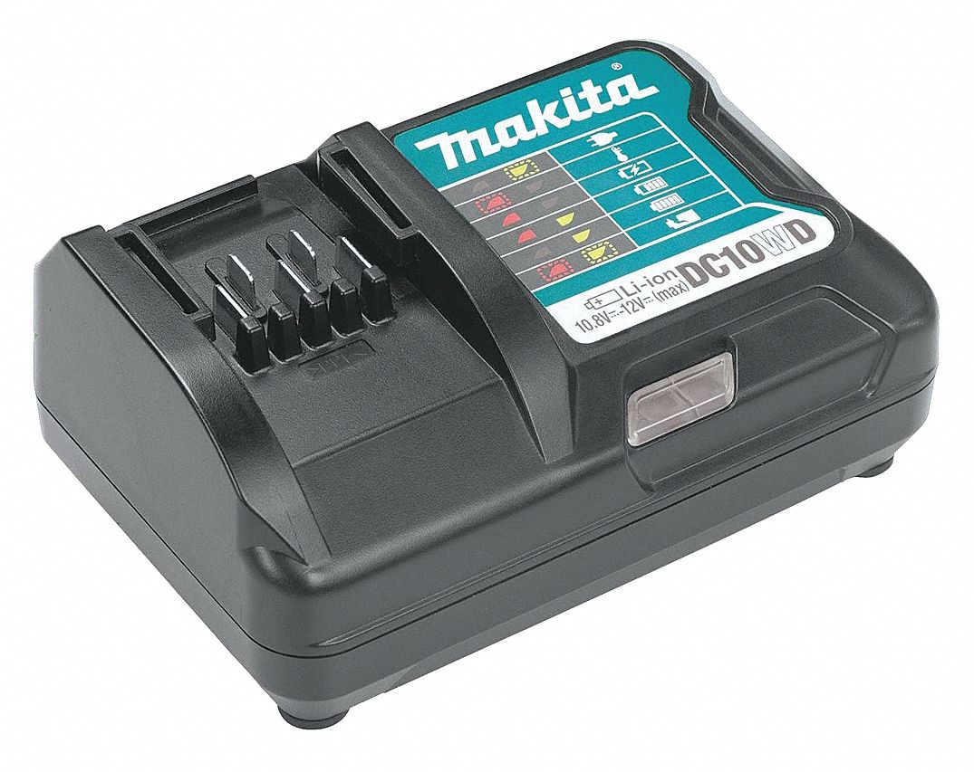Battery Charger: Single-Port Charging, For 12V DC, 1.5 Ah Charged in 1-Hour, 120V AC, Maktrak