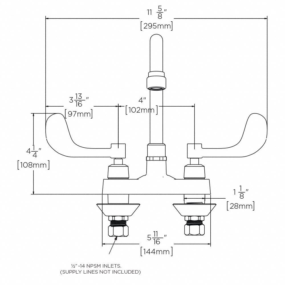 Speakman Commander Waschtischarmatur – Poliertes Chrom, 0.5 GPM, ADA-konform