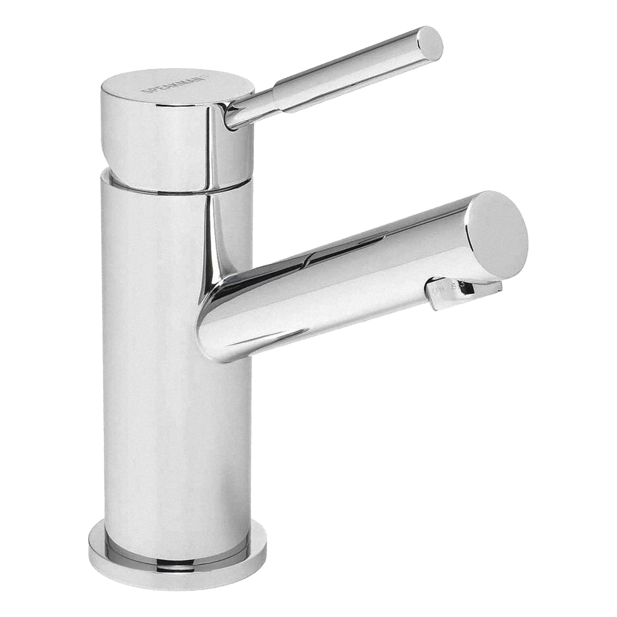 Angled Straight Bathroom Faucet: Neo, Brass, Chrome Finish, 1.2 gpm Flow Rate, Single-Post