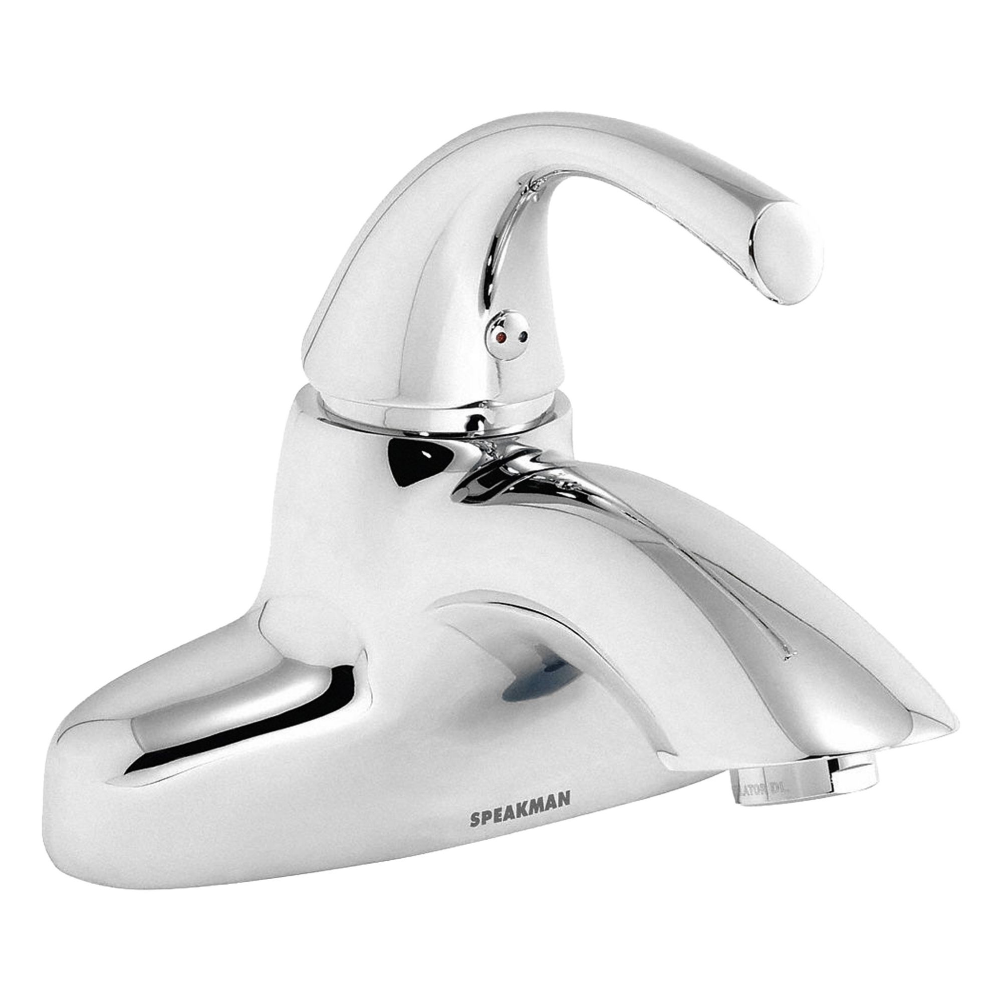 Mid Arc Bathroom Faucet: Echo, Brass, Polished Chrome Finish, 1.2 gpm Flow Rate, Centerset