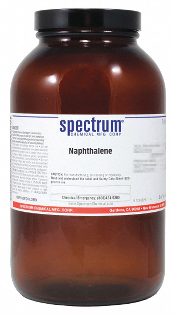 Naphthalene, 500g, CAS 91-20-3, Amber Glass