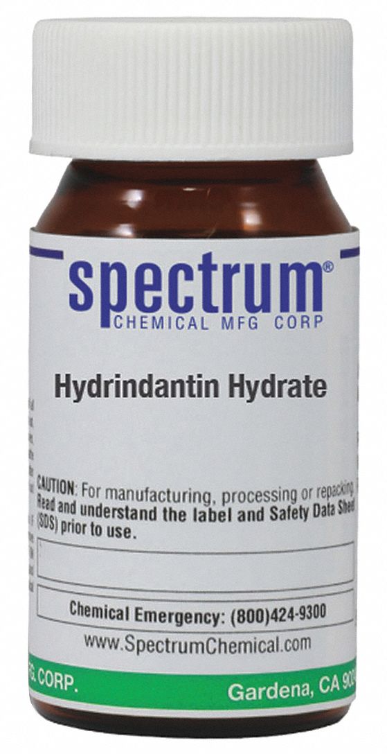 Hydrindantin Hydrate, 5g, Amber Glass