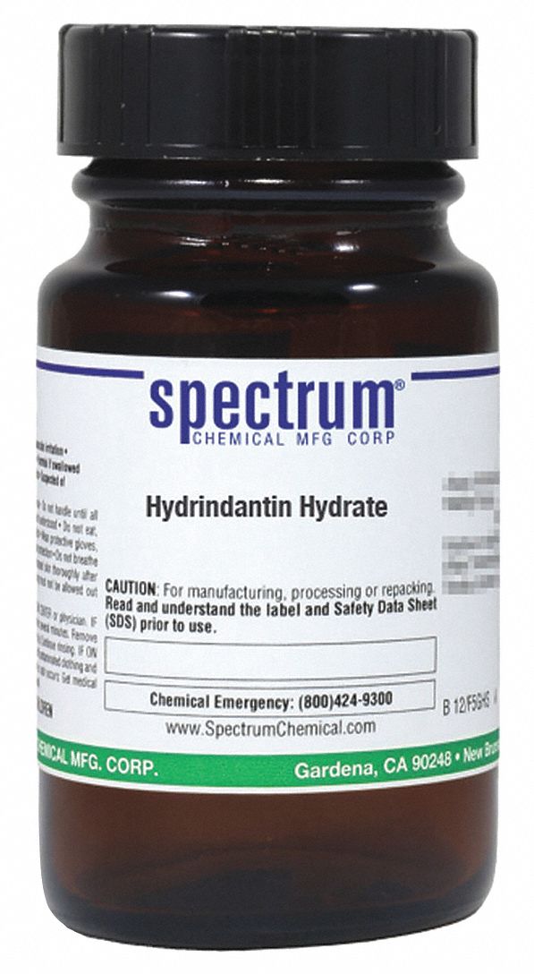 Hydrindantin Hydrate, 25g, Amber Glass