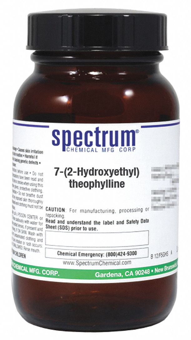 Theophylline, 25g, CAS 519-37-9, Amber Glss