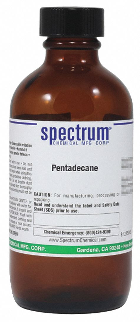 Pentadecane, 100mL, CAS 629-62-9, Ambr Glss