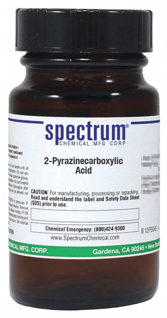 Pyrazinecarboxylic Acid, 25g, Amber Glass