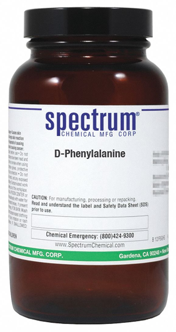 D-Phenylalanine, 100g, CAS 673-06-3